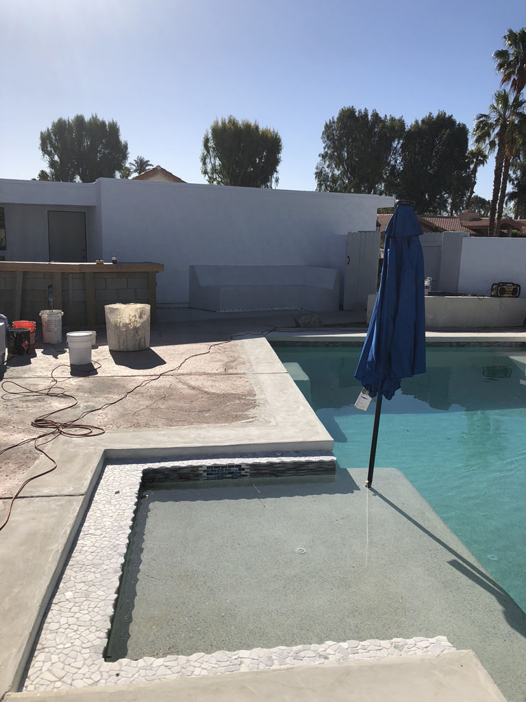 Filled pool