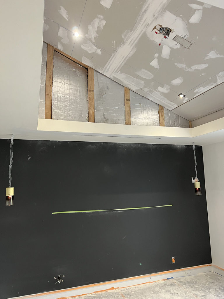 Painting and recessed lights installation