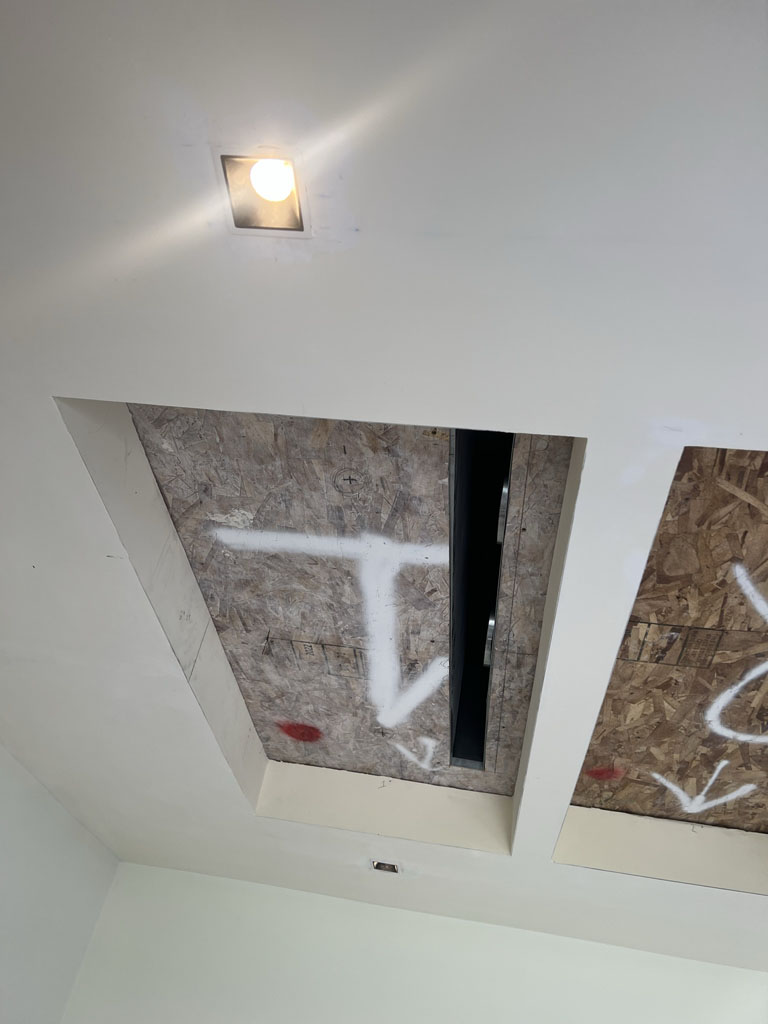 Vaulted ceiling final touches