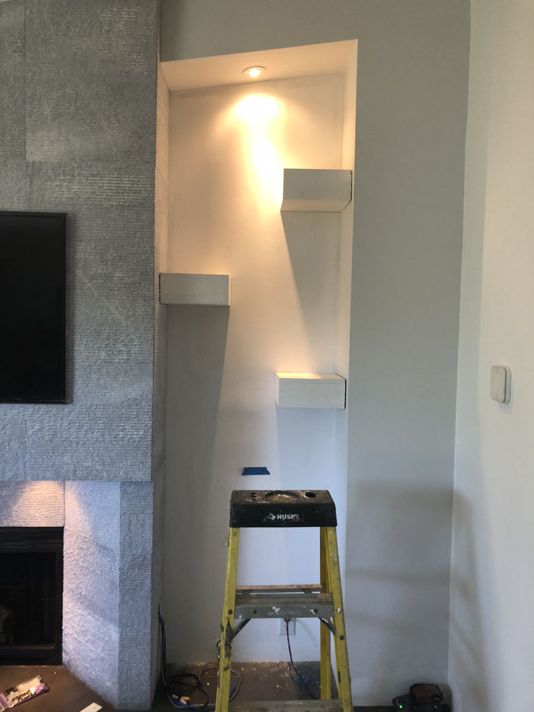 Fireplace build and remodel