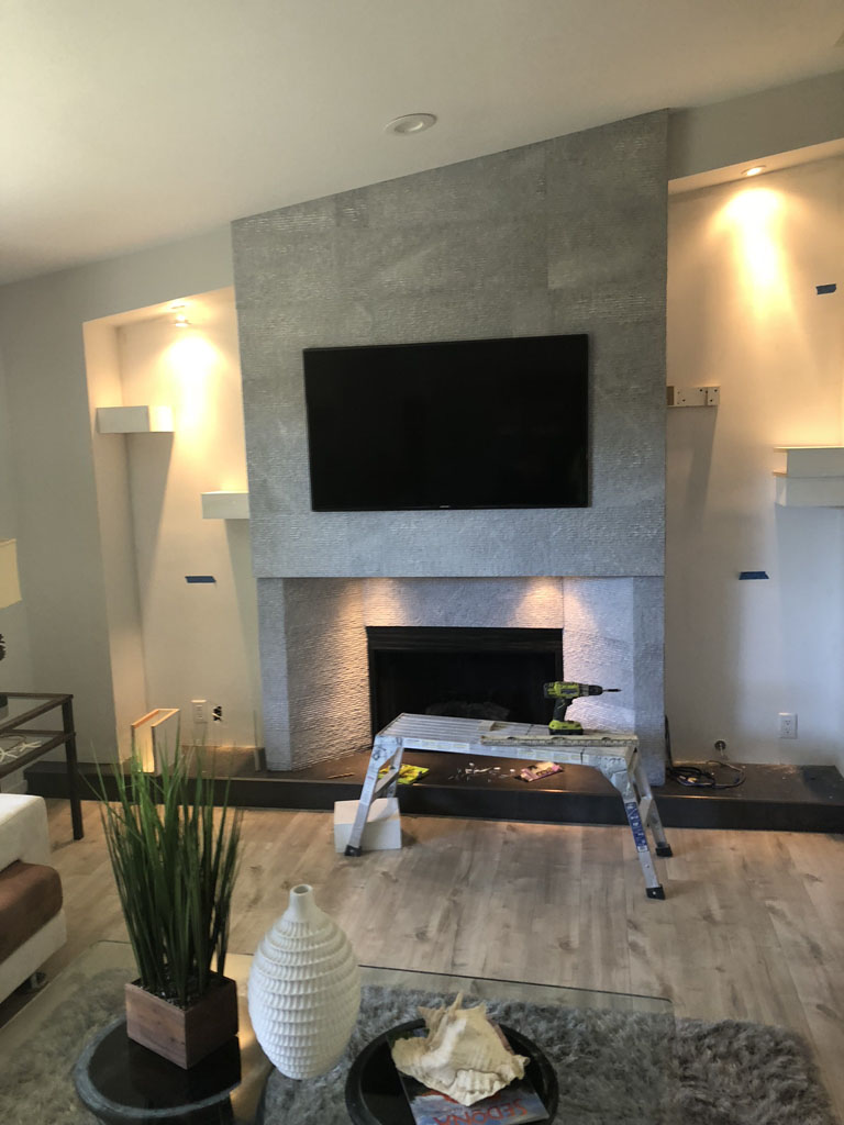 Fireplace build and remodel