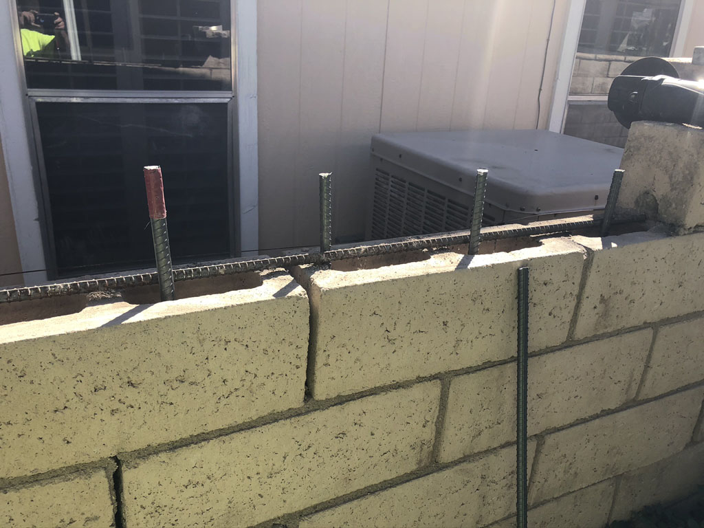 Block wall repair