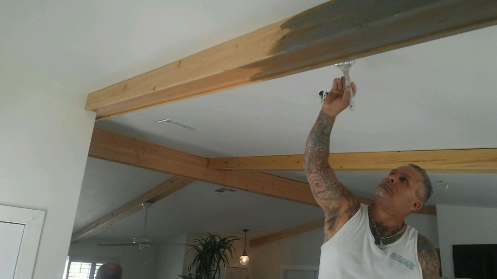 Carpentry with stain