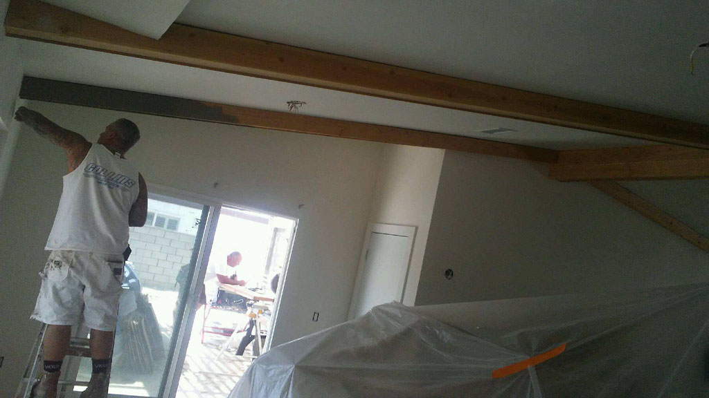 Carpentry with stain