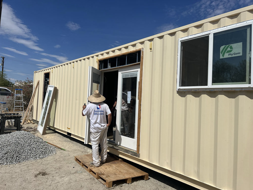 Container house build