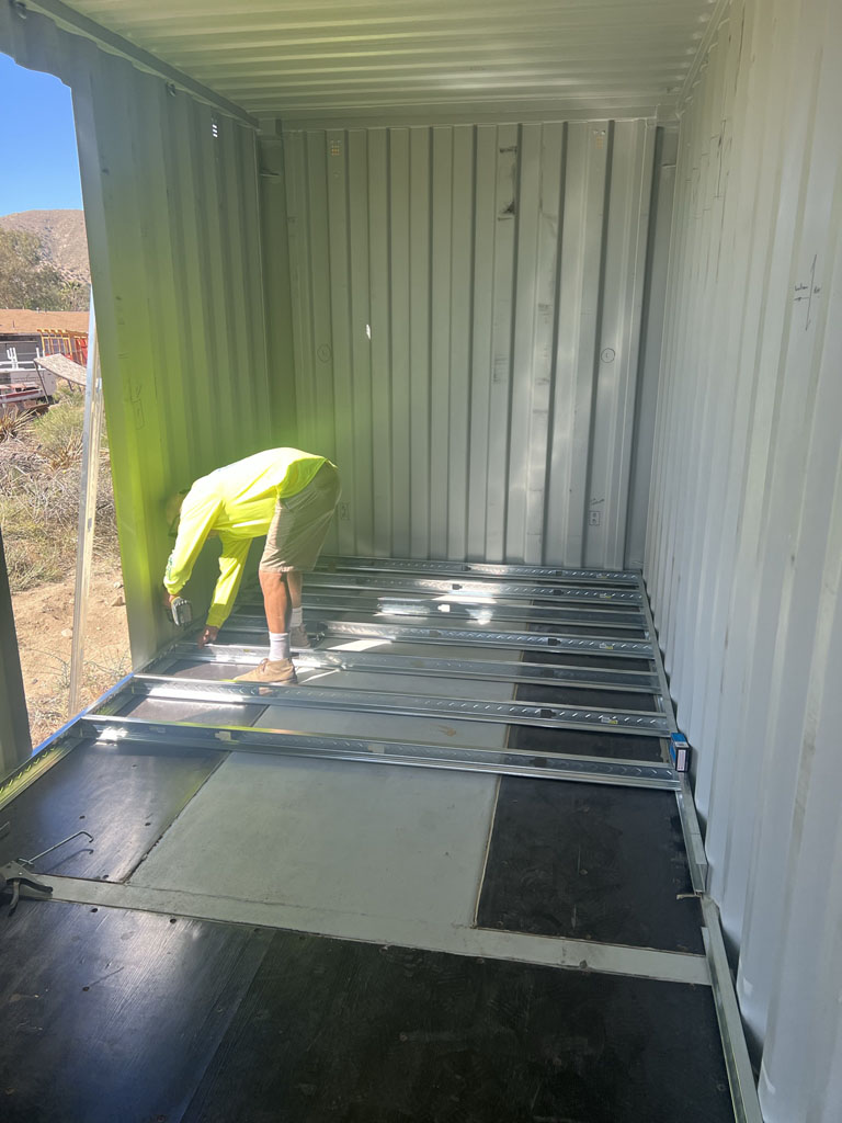 Container house build