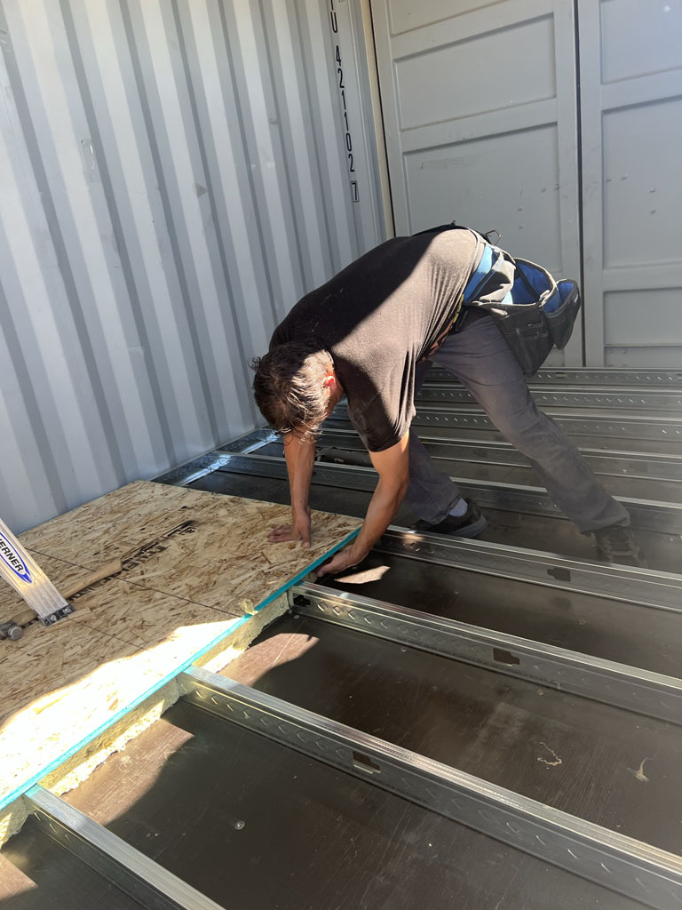 Container house build