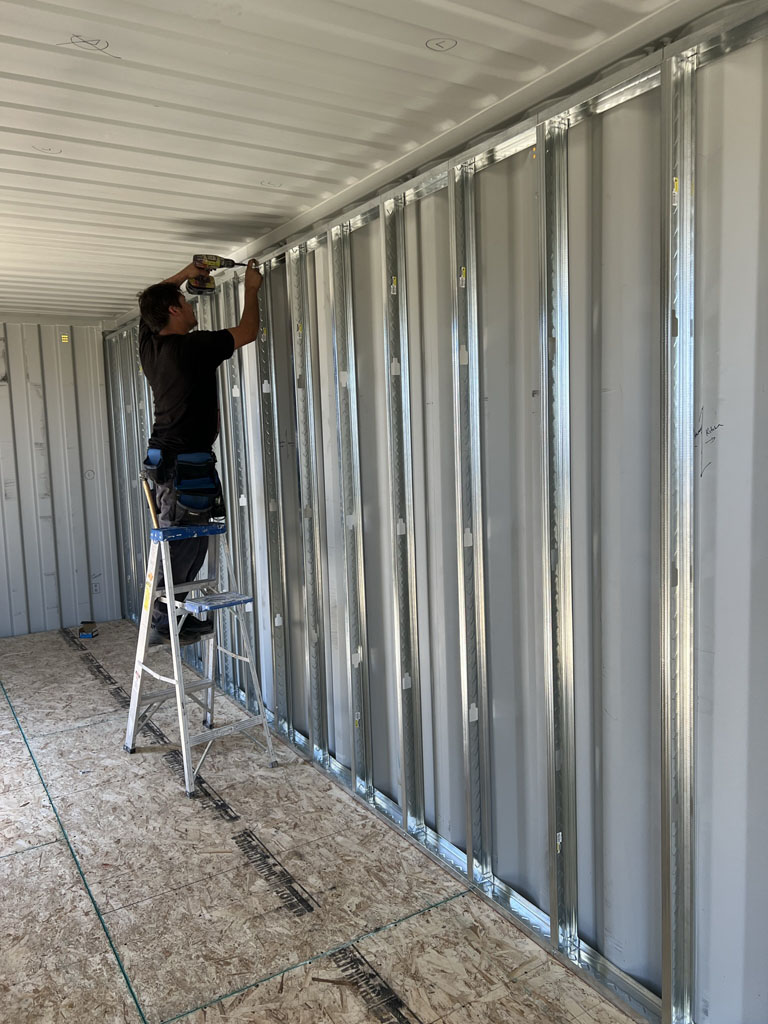 Container house build