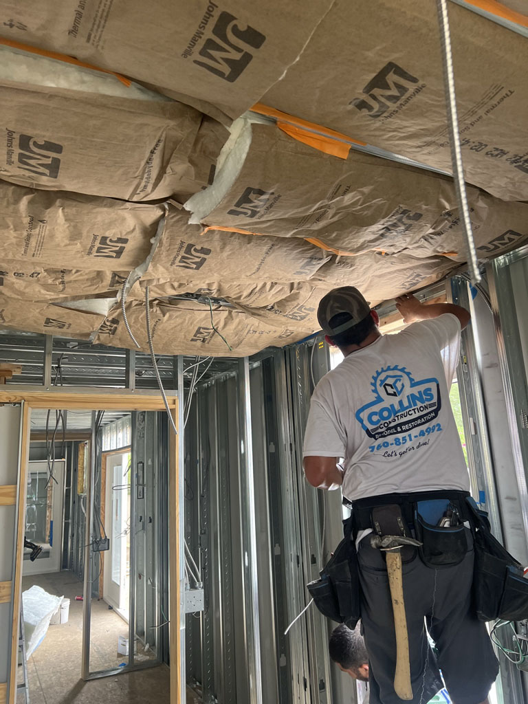 Container house build insulation