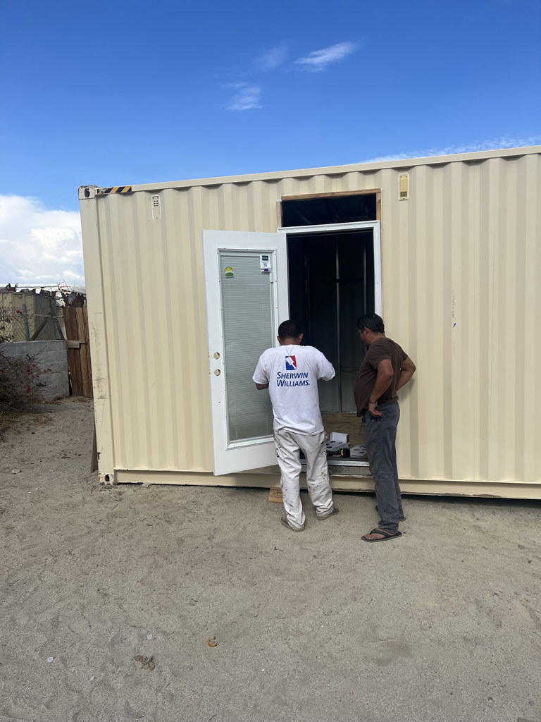 Container house build