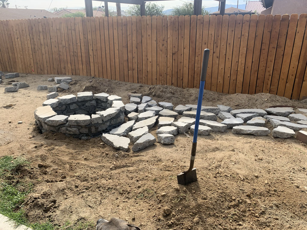 Firepit installation
