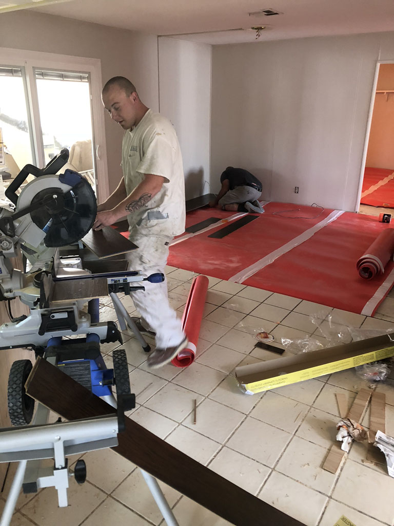 Flooring install