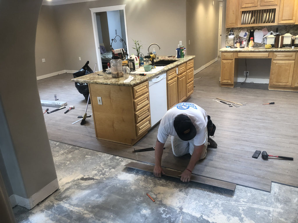 Flooring install