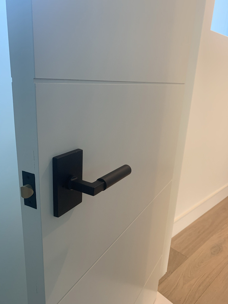 Door hardware installation