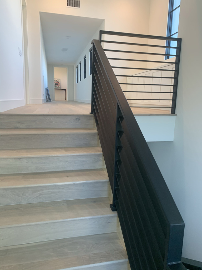 Residential interior stari rail painting