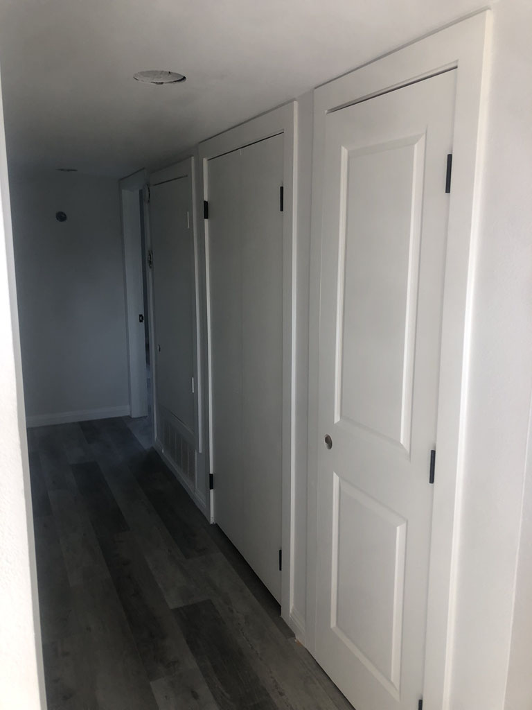 Hallway remodel mobile home