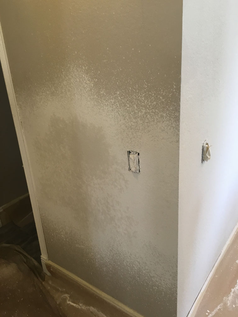 Wall repair and texture