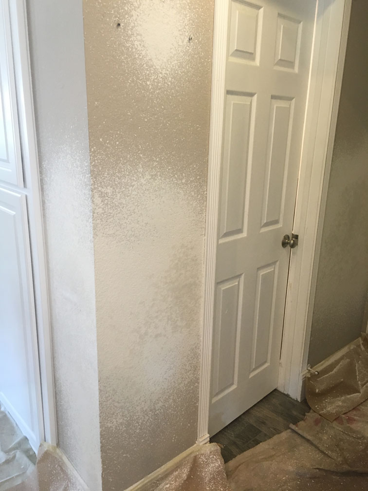 Wall repair and texture