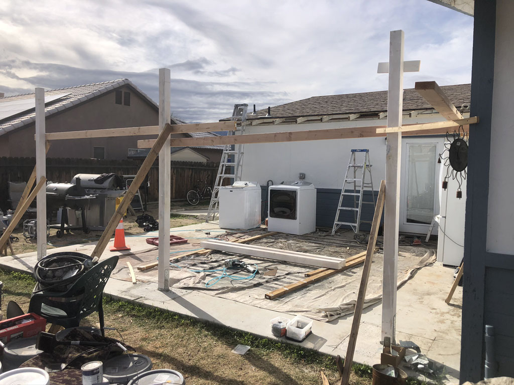 Patio cover build