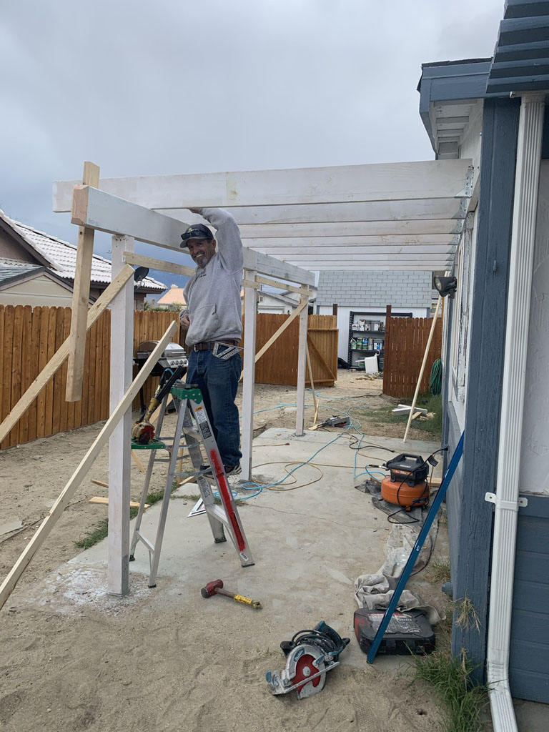 Patio cover build