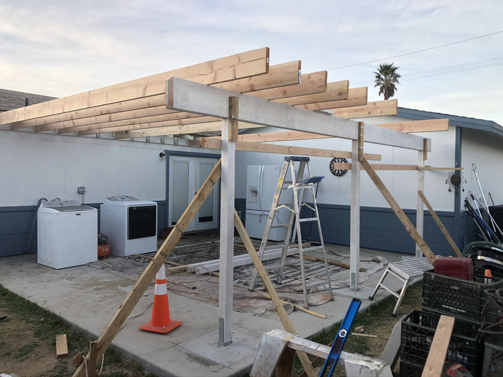 Patio cover build