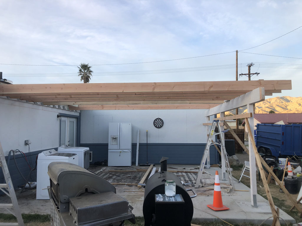 Patio cover build