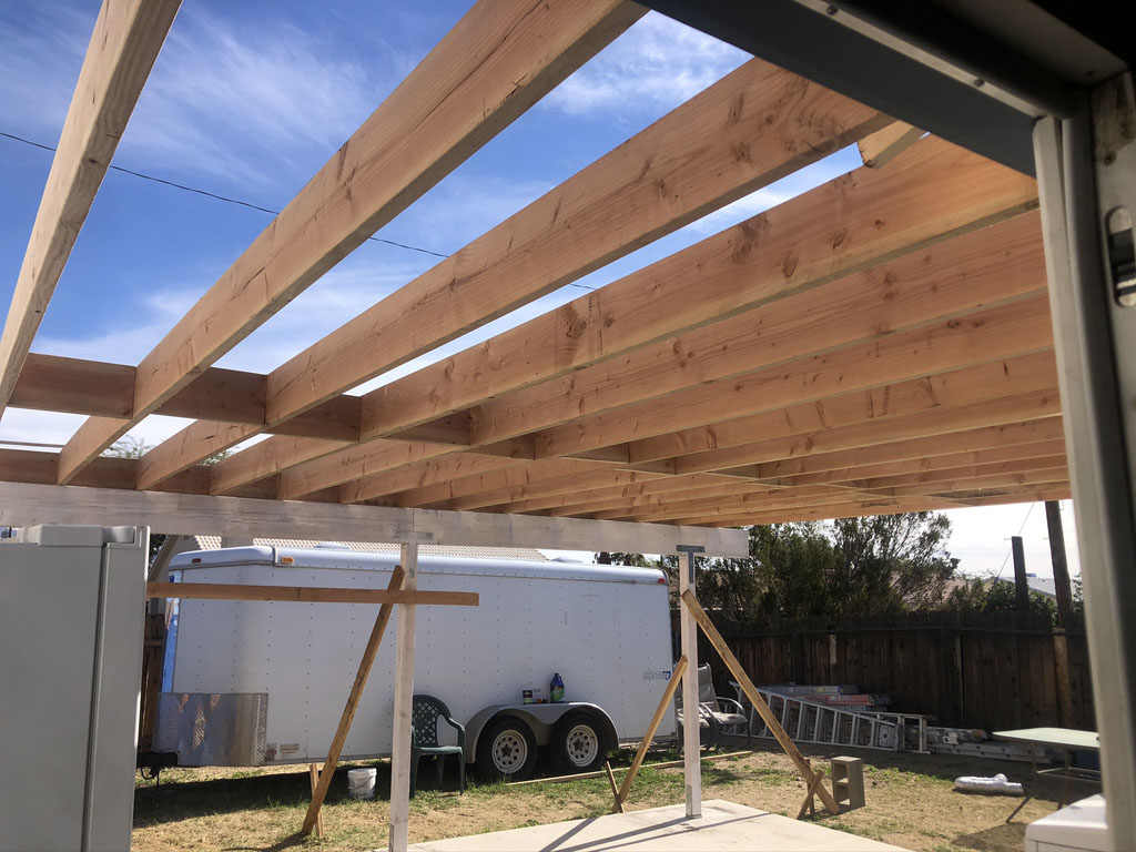 Patio cover build