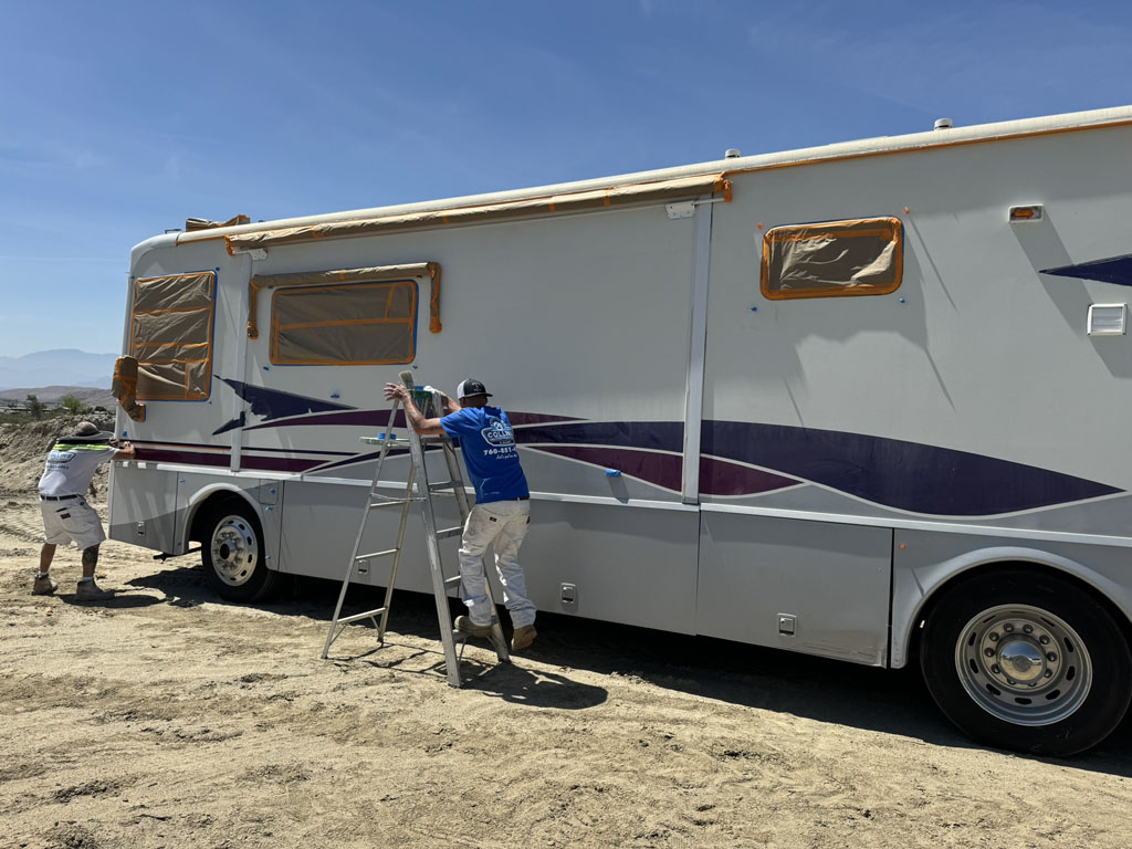 RV painting prep