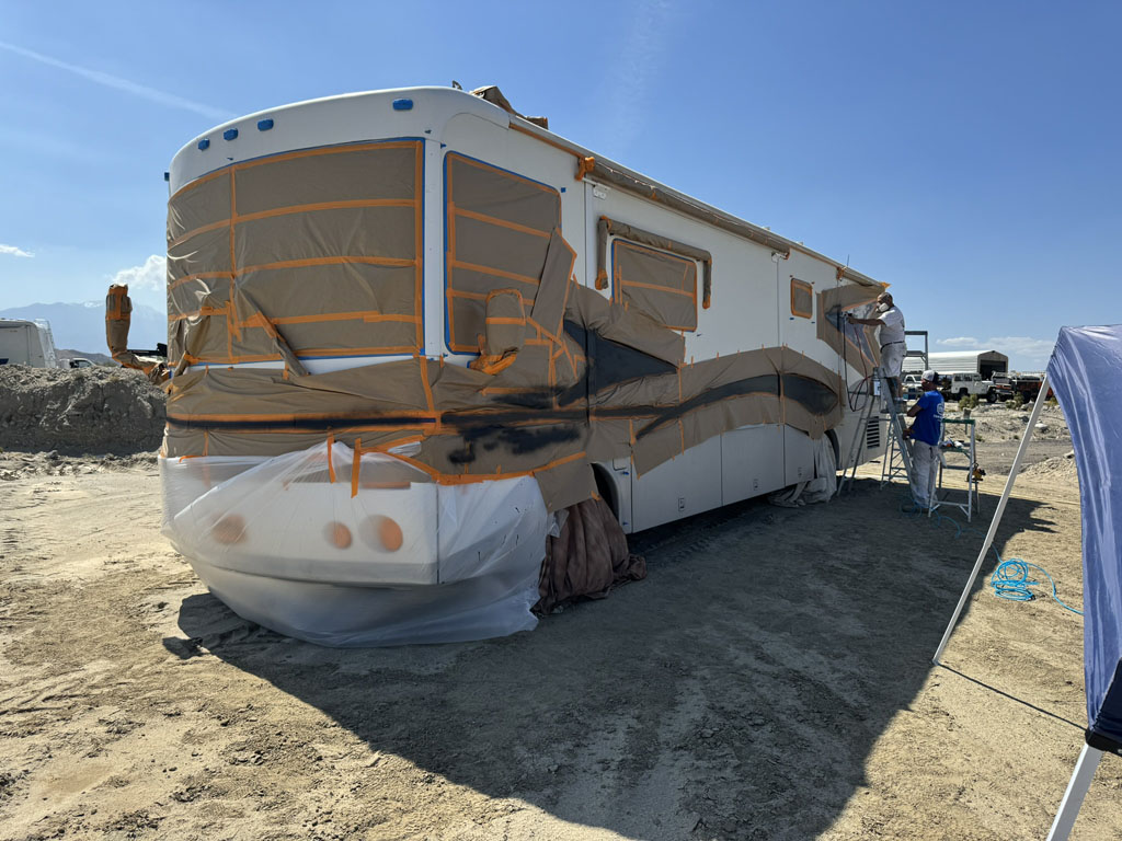 RV painting prep