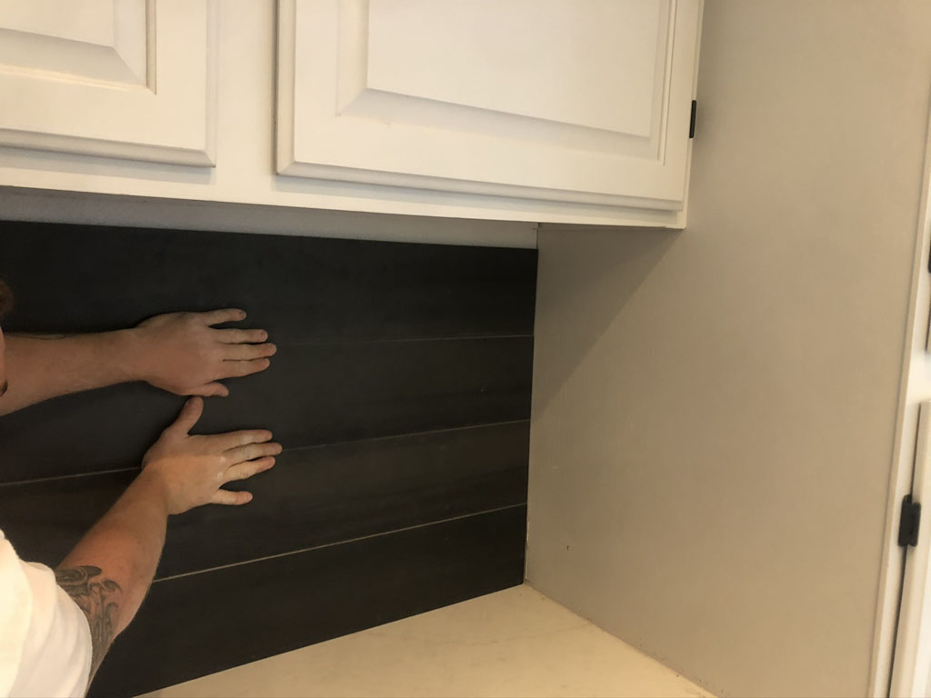 Kitchen remodel tile backsplash