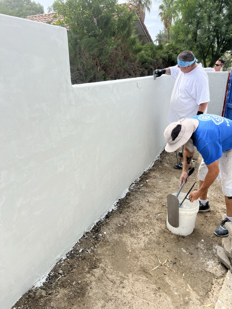 Stucco smooth wall work
