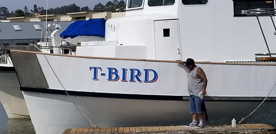 Side of painted boat