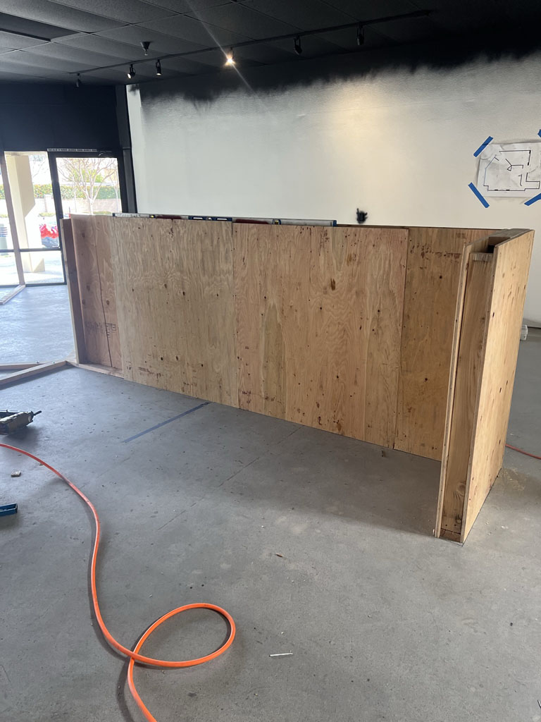 Office wall build
