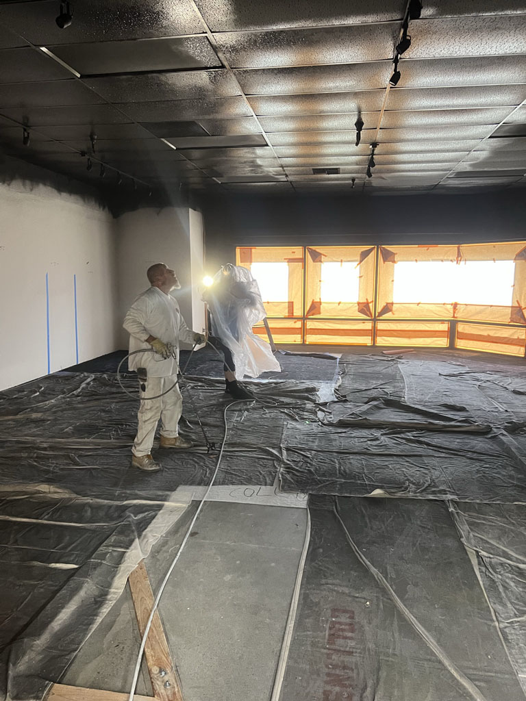 Commercial lighting install