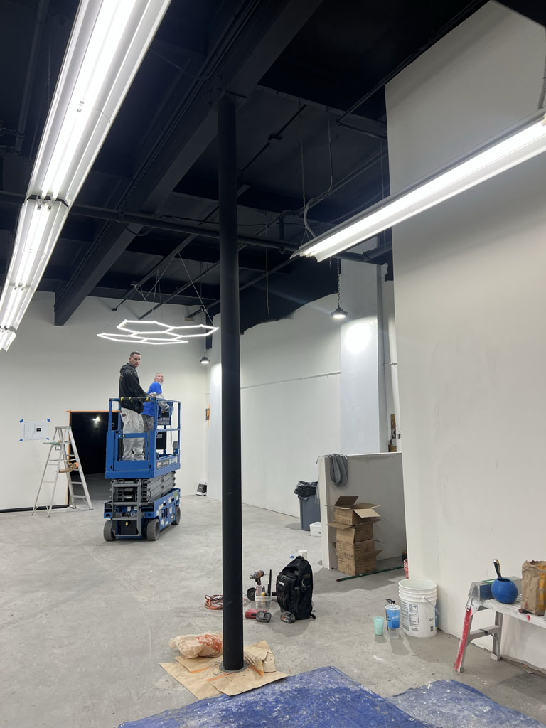 Commercial lighting install