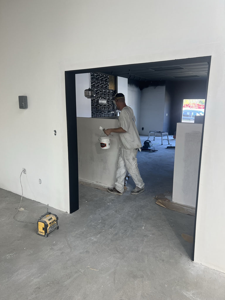 Commercial lighting install