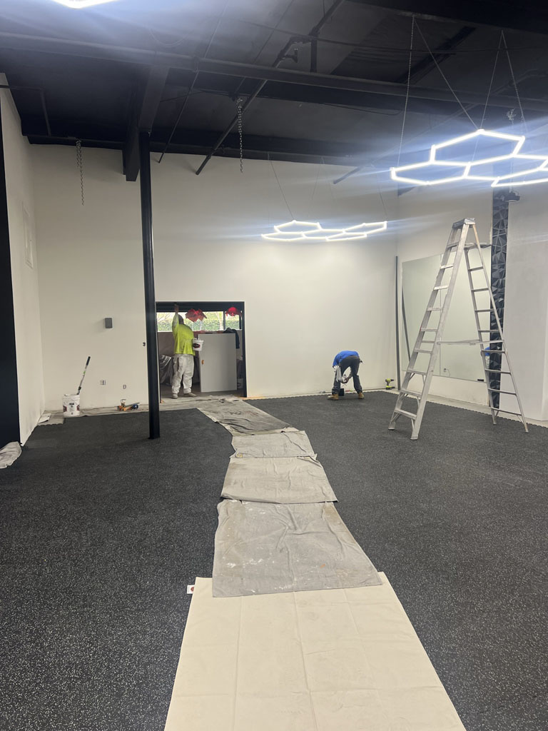 Commercial lighting install