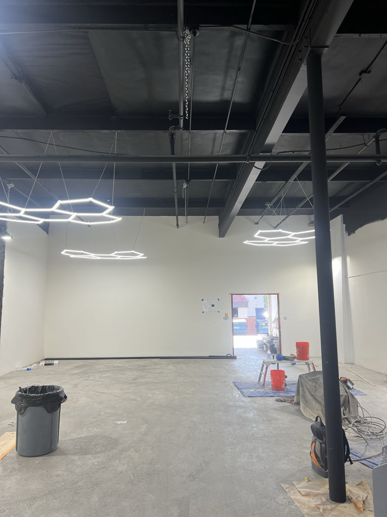 Commercial remodel lighting