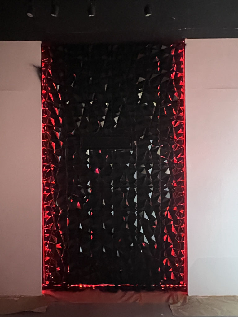 Glass like wall in office space