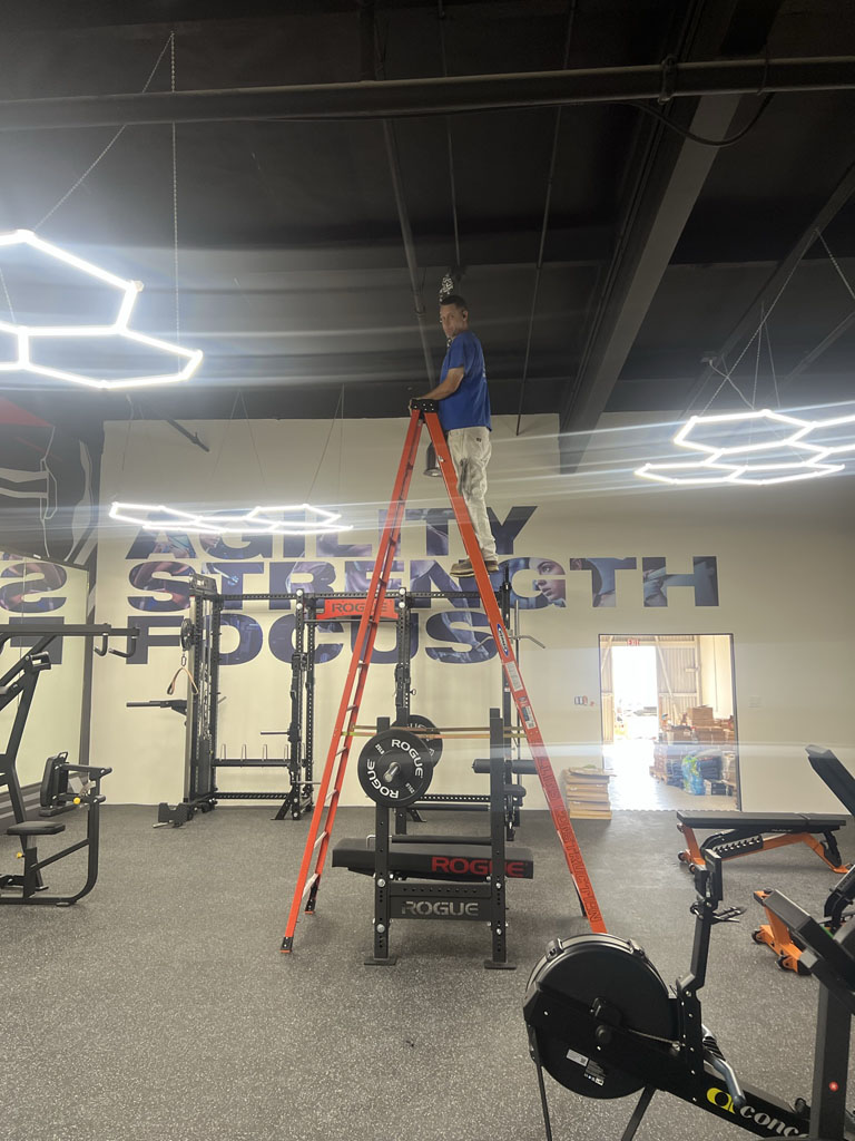 Remodeled room at gym
