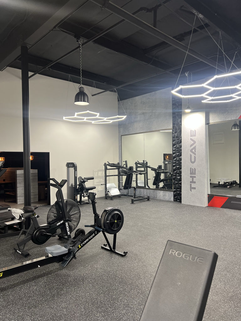 Remodeled gym inside