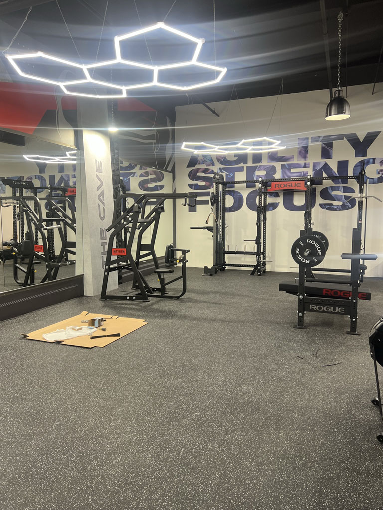 Gym remodel near completion