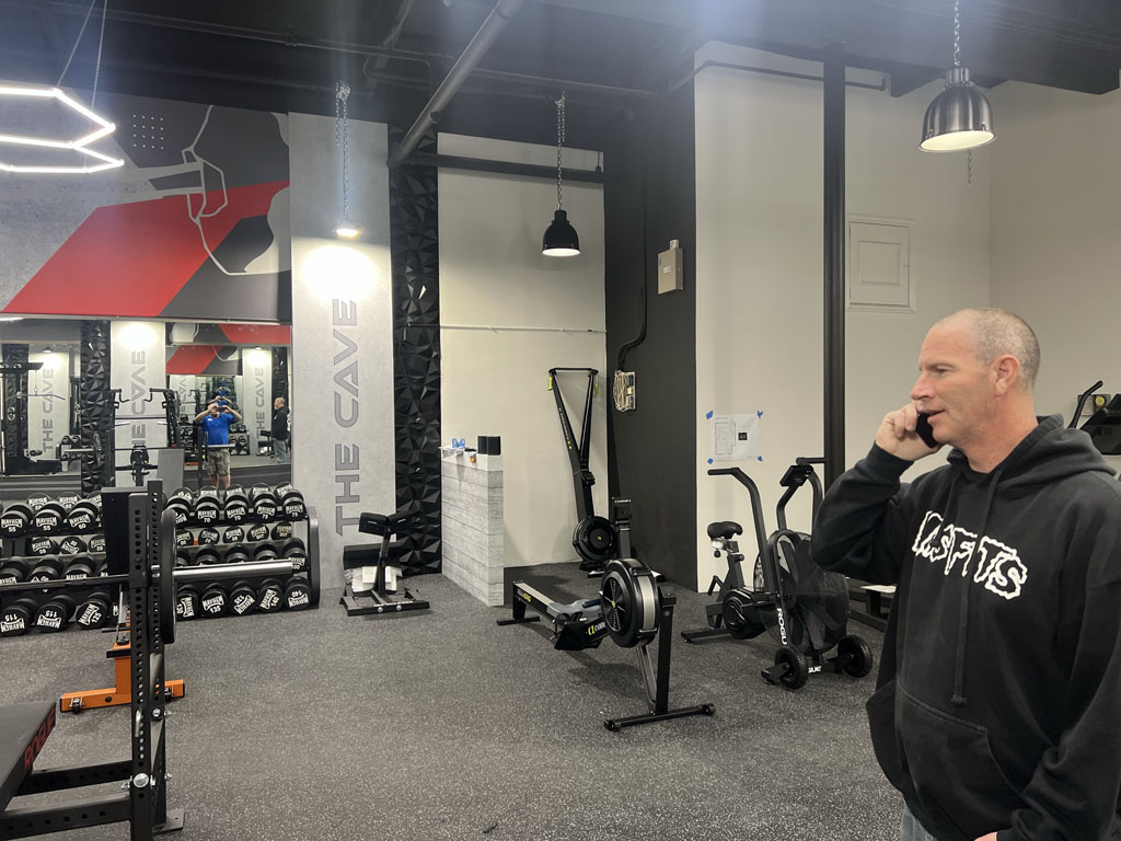 Gym remodel near completion