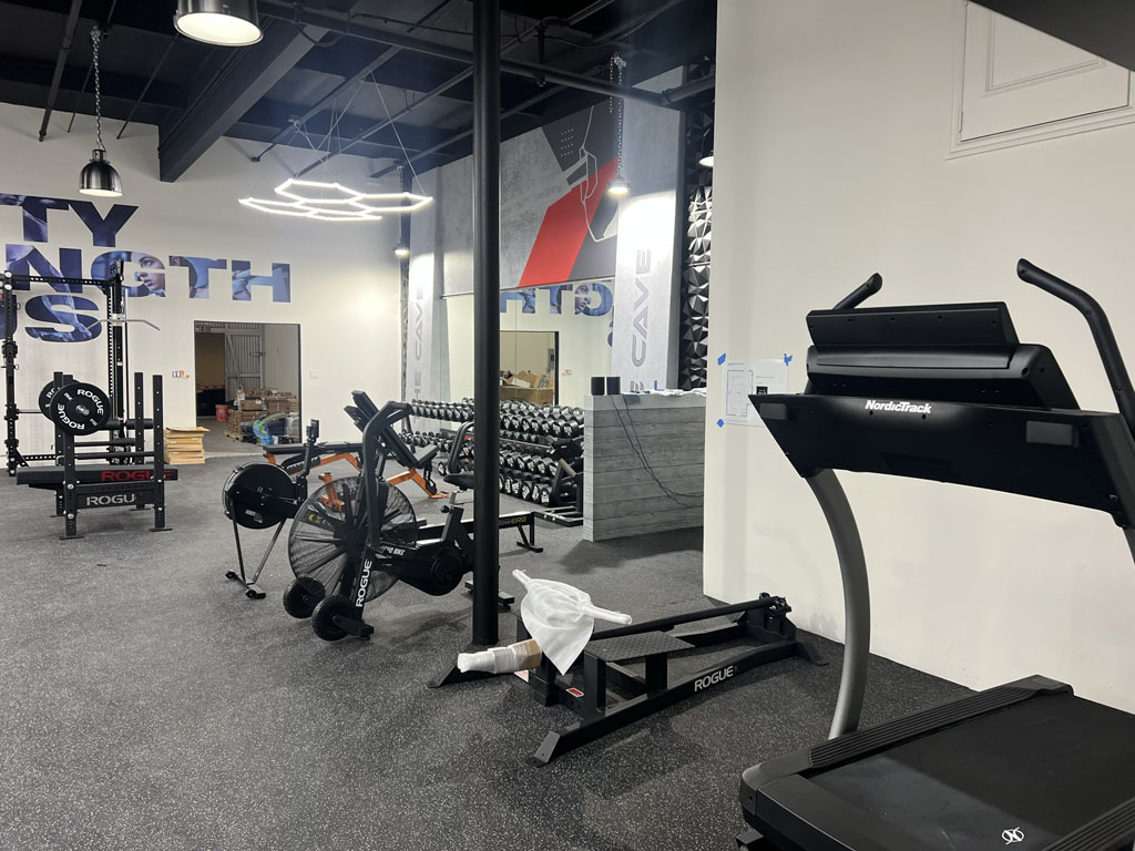 Weights in gym remodel
